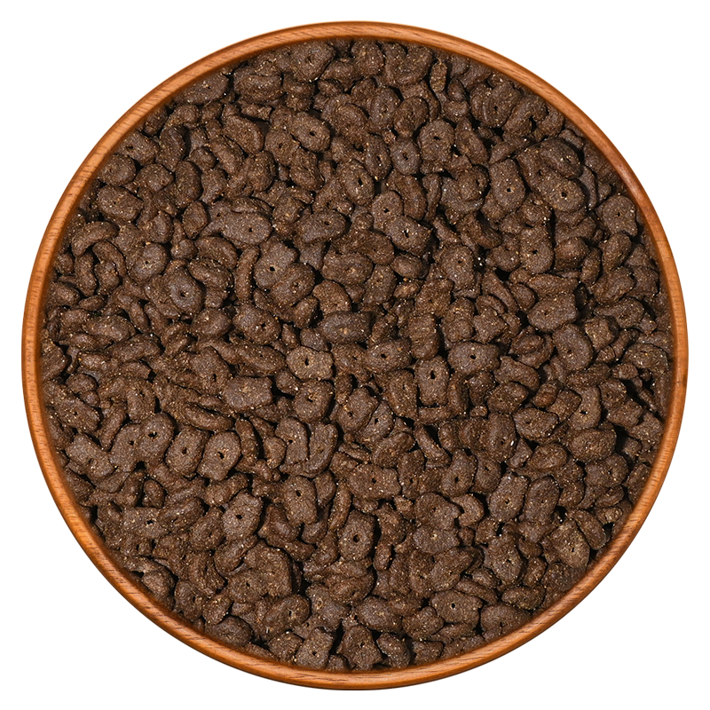 Hollow fish cat food sample