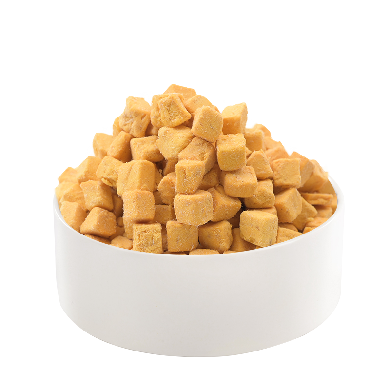 Freeze-dried egg yolk cubes
