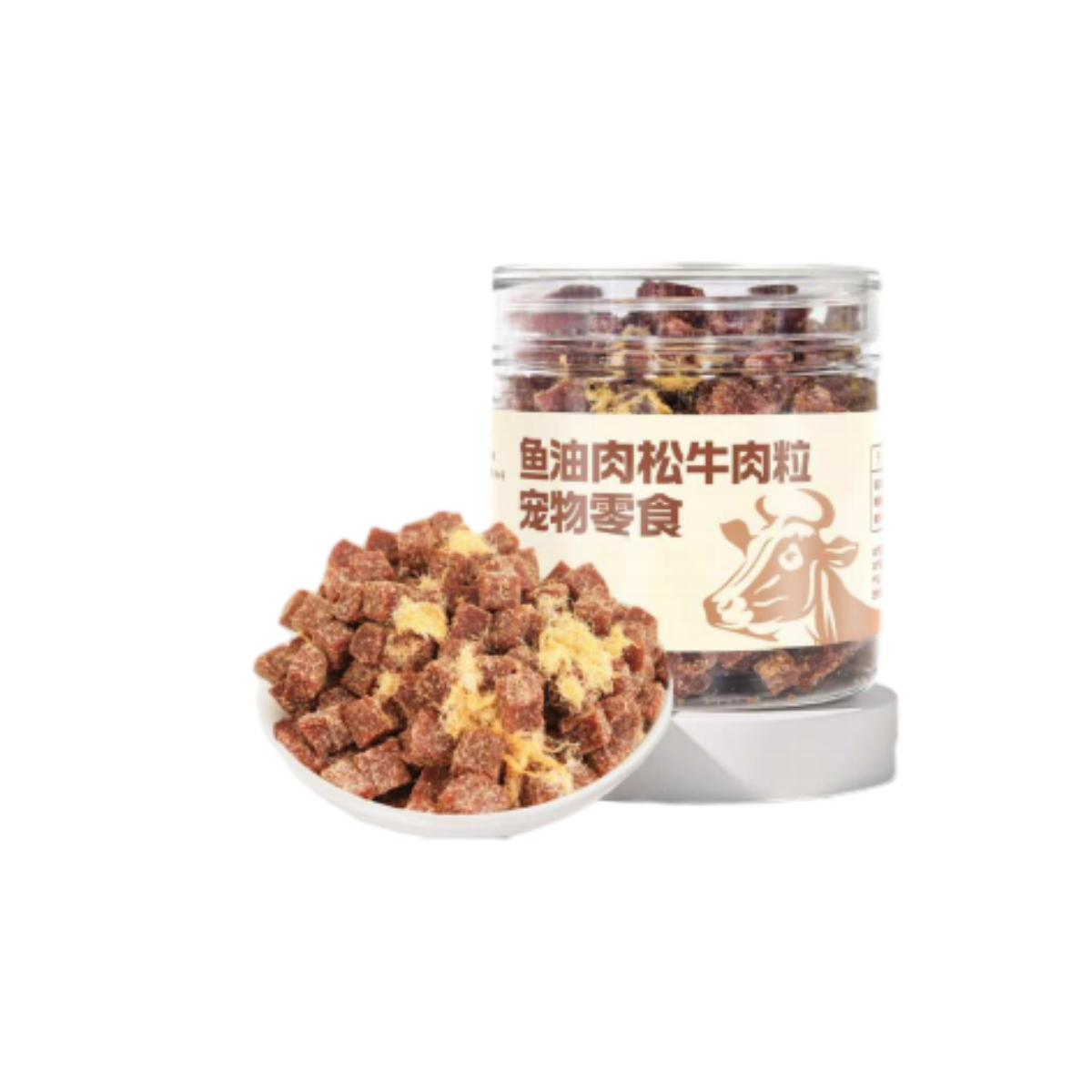Beef cube cat treat snack