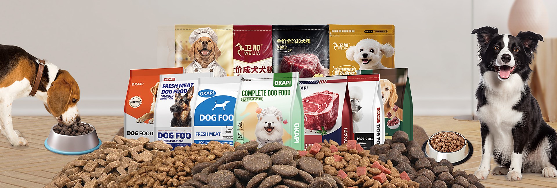 OEM dog food product range for private label manufacturing